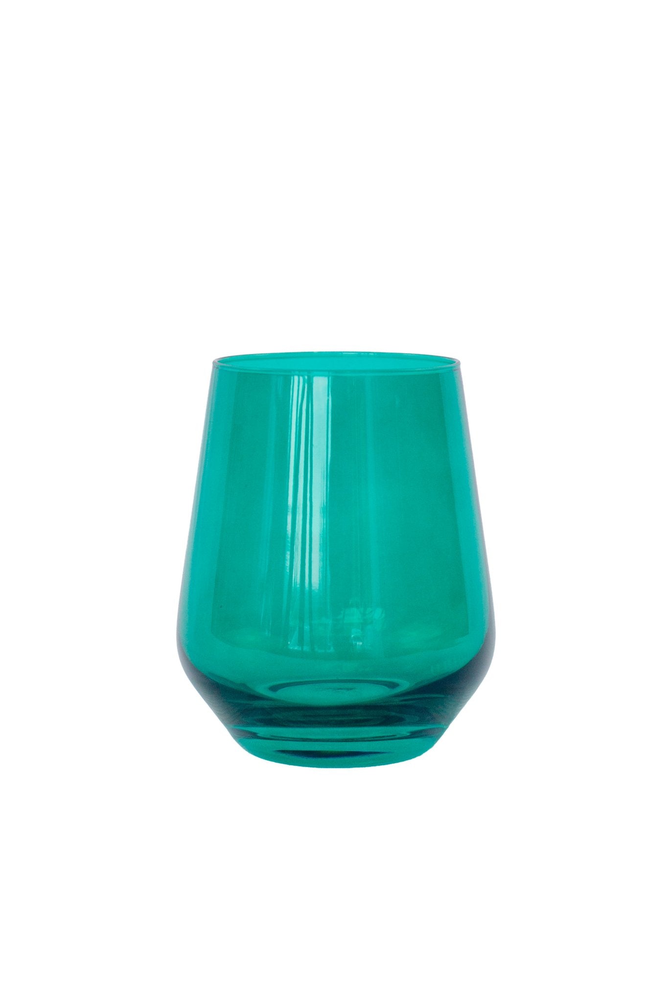 Stemless Wineglass (Set of 2), Emerald Green