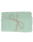 Mint linen tablecloths sold on www.madamedelamaison.com
